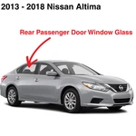 Fits 2013-2018 Nissan Altima 4D Sedan Passenger Right Rear Door Window Glass New. Price: $84.99.