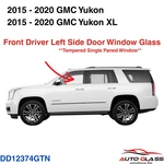 Fits 2015-2020 Gmc Yukon & Xl Driver Side Left Front Door Window Glass New. Price: $95.00.