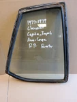 1977-1979 Chevrolet Caprice Impala Aero Coupe Pass Right Quarter Window Glass Used. Price: $159.99.