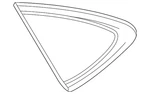 Genuine Mercedes-benz Quarter Glass 253-670-32-01 New. Price: $370.80.