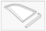 Genuine Audi Quarter Glass 8Y5-845-298-N-NVB New. Price: $266.22.