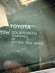 Driver Left Rear Door Vent Glass Sedan Fits 14-19 Corolla 104724376 Used. Price: $85.00.