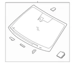 2020-2022 Genuine Hyundai Sonata Glass Assembly Windshield 86110-L0140 New. Price: $654.19.