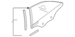 Genuine Audi Quarter Glass 8W7-845-297-C New. Price: $338.65.