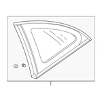 MR271748 Quarter Glass For Mitsubishi New. Price: $86.33.