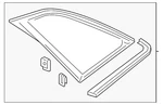 Genuine Audi Quarter Glass 4M8-845-297-A-NVB New. Price: $462.94.