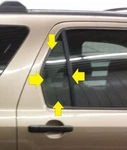 2002 Honda Crv Passenger Right Privacy Tint Rear Vent Glass Window Only Used. Price: $110.00.