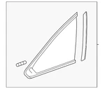 Genuine Acura Quarter Glass 73511-TZ5-A11 New. Price: $365.59.