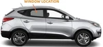 Original 2010-2015 Hyundai Tucson Passenger Right Side Rear Door Window Glass Used. Price: $59.00.