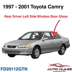 Fits 1997-2001 Toyota Camry 4 Door Sedan Driver Side Left Rear Window Glass New. Price: $89.00.