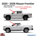 For 22-25 Nissan Frontier Driver Left Side Door Window Glass Laminated New. Price: $182.95.