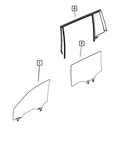 Genuine Mopar Front Door Glass Left 68378777AB New. Price: $275.79.