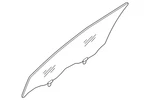 Genuine Nissan Door Glass 80300-5HA0A New. Price: $362.64.