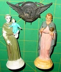 Vintage Holy Family Sacred Heart Dash Guide Auto Accessory Chevy Ford Hot Rod Gm. Price: $49.95.