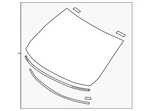 Genuine Nissan Windshield G2700-6MA1A New. Price: $757.62.