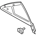 Genuine Ford Glass Door Vent Window Fix GD9Z-5426871-E New. Price: $105.22.