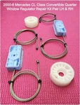 2000-6 Mercedes W215 CL500 Convertible Quarter Window Regulator Repair Kit New. Price: $100.00.