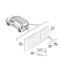 New Genuine Mopar Glass Rear Door Oe 68266365AA. Price: $330.13.