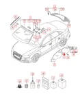 Audi A3 8PA Rear Right Door Tinted Window Glass 8V5845206A 2013 No Duty To New. Price: $171.11.
