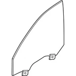 Genuine Bmw Side Window, Green, Door, Fr 51-33-7-339-456 New. Price: $240.57.