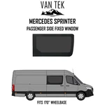 Mercedes Sprinter 170" Wheel Base Passenger Side Solid Window 2018 - 2026 New. Price: $284.36.