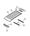 Genuine Mopar Roof Rear Header Lower 55113073AB New. Price: $9.80.