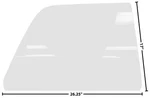 1968-72 El Camino Door Glass Right Clear New. Price: $124.07.