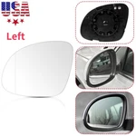 Mirror Glass W/backing Plate For Vw Tiguan 2009-2017 Driver Left Side Heated New. Price: $15.92.