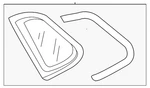 Genuine Volkswagen Quarter Glass 2GJ-845-042-F-NVB New. Price: $184.21.