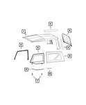 Genuine Mopar Quarter Window Right 1YA00FX9AE New. Price: $505.49.