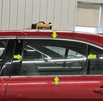 2010-2019 Ford Taurus Left Driver Rear Door Glass Window Used. Price: $110.00.