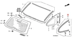 Honda Genuine Cr-v Quarter Glass Molding 73510-SWA-003 73510SWA003 Oem New. Price: $119.99.