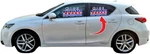 2016-2018 Lexus Ct 200H Hybrid 4D Hatchback Door Rear Left (solar) FD25097GTY New. Price: $95.99.