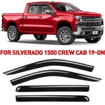Rain Guards Vent Visors Shade For Chevrolet (chevy) Silverado 2019-2026 Crew Cab New. Price: $62.99.
