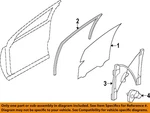Ford Oem 11-15 Edge,mkx Front Glass Hardware-door BA1Z7821411AB New. Price: $507.03.