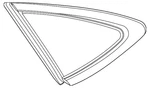 Genuine Mercedes-benz Quarter Glass 254-670-53-01 New. Price: $250.20.