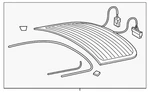 Genuine Audi Lift Gate Glass 4G8-845-501-F-NVB New. Price: $720.20.