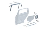 Genuine Mercedes-benz Side Window Pane 247-735-81-01 New. Price: $178.10.