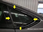 15-17 Chrysler 200 Driver Left Rear Side Quarter Window Glass Missing Blk Trim Used. Price: $110.00.