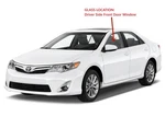 Fits 2012-2014 Toyota Camry Door Sedan Driver Left Front Window Glass New. Price: $80.00.