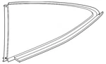 Genuine Mercedes-benz Quarter Glass 192-670-47-00 New. Price: $553.50.