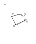 Genuine Mopar Quarter Window Glass Right 68266986AB New. Price: $223.00.