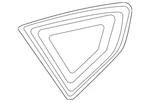 Genuine Bmw Quarter Glass 51-37-7-446-219 New. Price: $231.42.