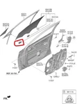 Genuine New Rear Door Glass Grip Hyundai Sonata 2019-2023 Brand. Price: $34.92.