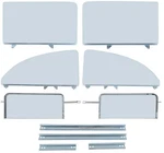 1955-57 Chevrolet 2-DOOR Sedan/club Coupe 6 Piece Green Tint Side Glass Assembly New. Price: $498.99.