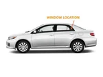 Fit 09-13 Toyota Corolla 4-DOOR Sedan Driver Left Rear Vent Window Glass FV23696 New. Price: $46.99.