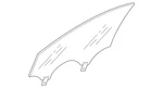 Genuine Mercedes-benz Door Glass 223-720-66-05 New. Price: $784.70.
