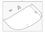 Genuine Nissan Lift Gate Glass 90300-5MS1C New. Price: $746.60.