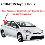 Fit 2010-2015 Toyota Prius Hatchback Rh Passenger Side Rear Quarter Window Glass New. Price: $118.99.