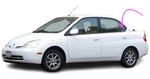 Fits: 2001-2003 Toyota Prius 4D Sedan Driver Rear Left Door Vent Window Glass New. Price: $90.95.